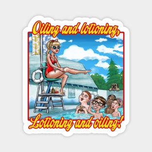 Oiling and Lotioning - TEXT Magnet