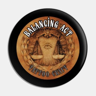 The Balancing Act Tattoo Craft Pin