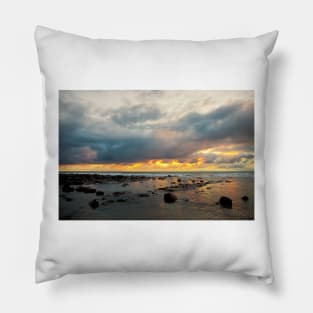 Fire in the morning sky Pillow