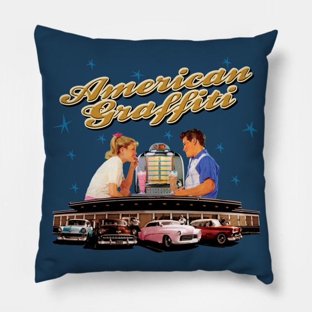 American Graffiti Pillow by PLAYDIGITAL2020