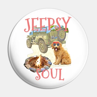 Jeepsy Soul Goldendoodle Pin