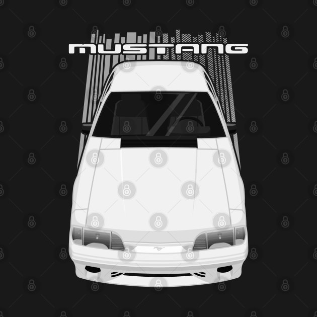 Mustang 1987 to 1993 Fox - White by V8social