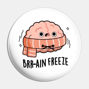 Brain Freeze Cute Biology Anatomy Pun Pin