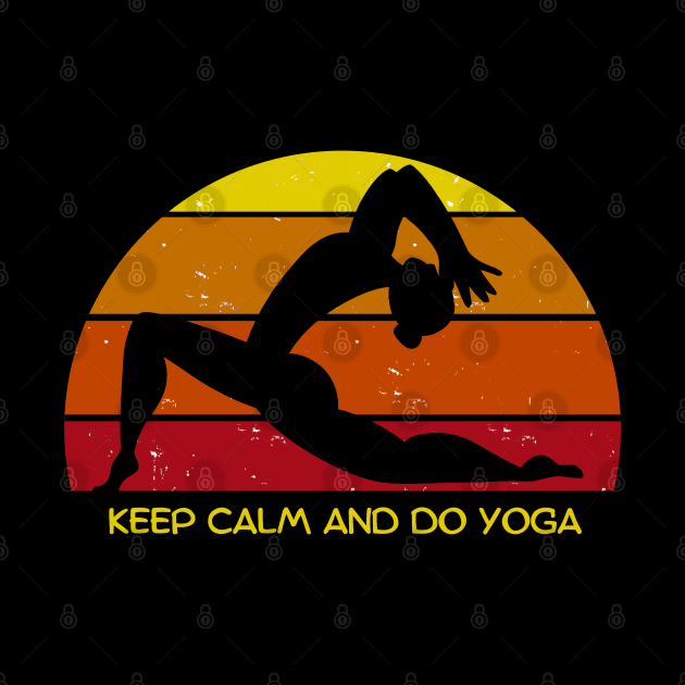 Keep calm and do yoga by Kuchinska design