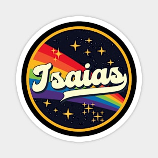 Isaias // Rainbow In Space Vintage Style Magnet