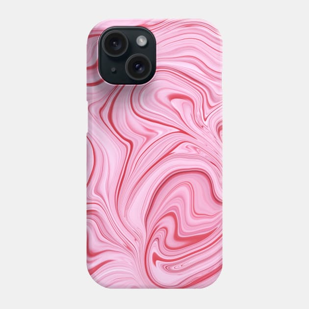 Bubble Gum Pink Liquid Paint Phone Case by Sonja818