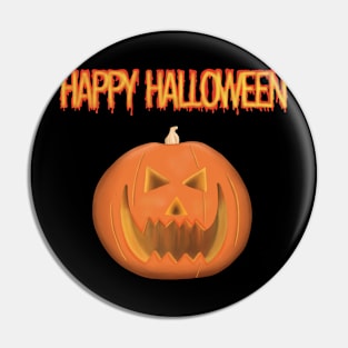 Spooky Halloween Pumpkin Head Pin