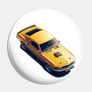 70s Ford Mustang Pin