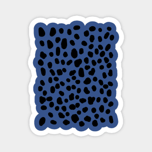 Blue Dalmatian Pattern Magnet