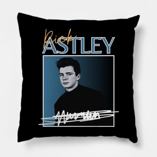 Rick astley///original retro Pillow