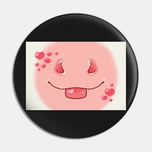 Hearts Pink Pony Blep Face Pin