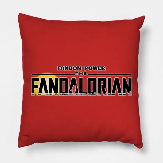 Fandom Power (The Fandalorian) Pillow by Fandom Power Podcast Merch Shop