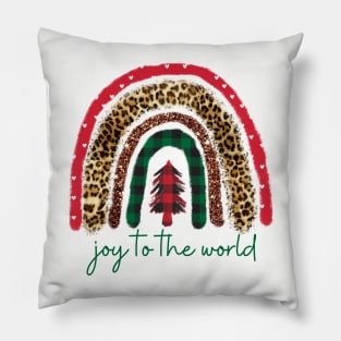 Joy to the world green Pillow