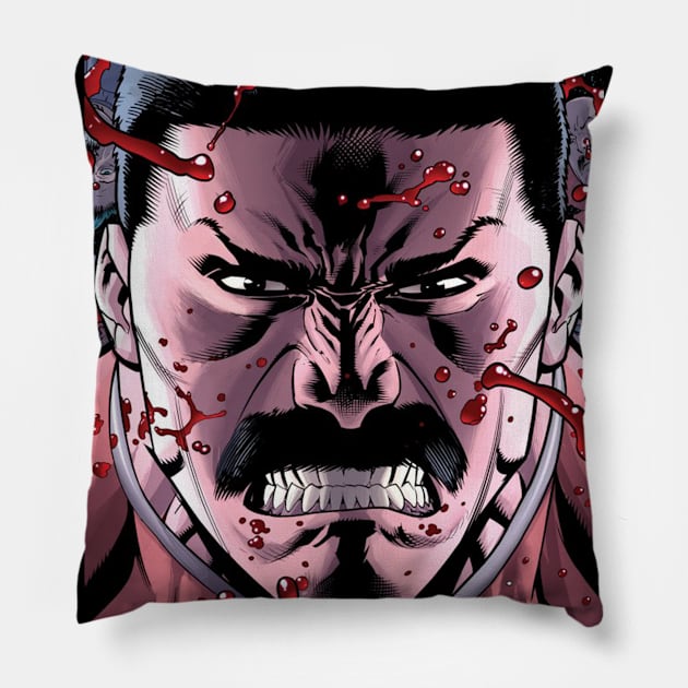 omniman poster Pillow by super villain