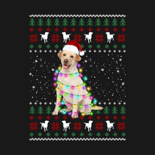 Nova Scotia Duck Tolling Retriever Christmas Dog Light Santa Hat Xmas T-Shirt