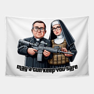 Gun Bless You Tapestry