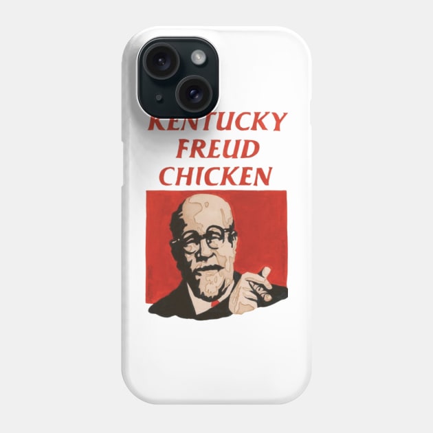 Freud Chiken Phone Case by Coffee Black Victory 