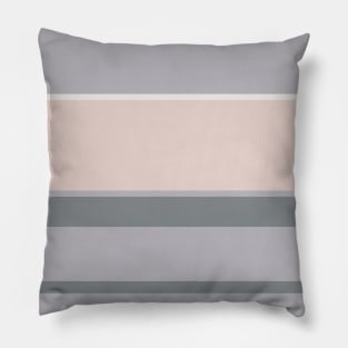 A single hybrid of Very Light Pink, Philippine Gray, Gray (X11 Gray) and Light Grey stripes. Pillow