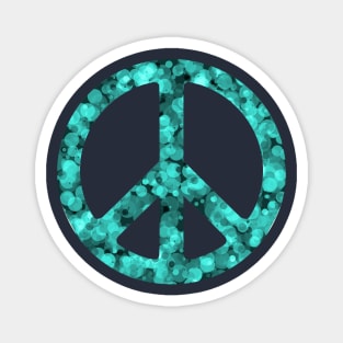 World Peace Sign Vibrant Art Graffiti Activist Magnet