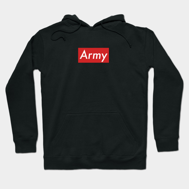 supreme army hoodie