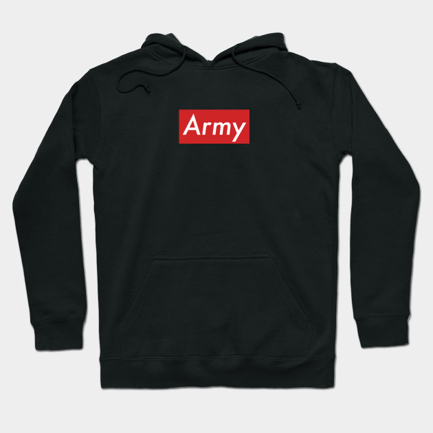 supreme hoodie army