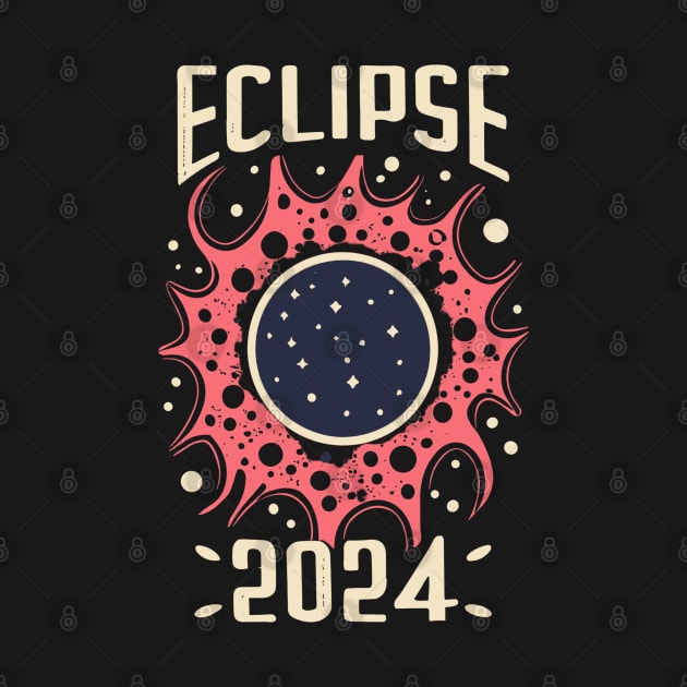 solar eclipse 2024 by vaporgraphic