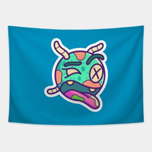 Cute Monster Head 6 Tapestry