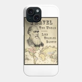 Vintage Poster - Travel the World with Darwin Phone Case