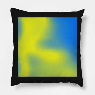 blue to green gradient Pillow