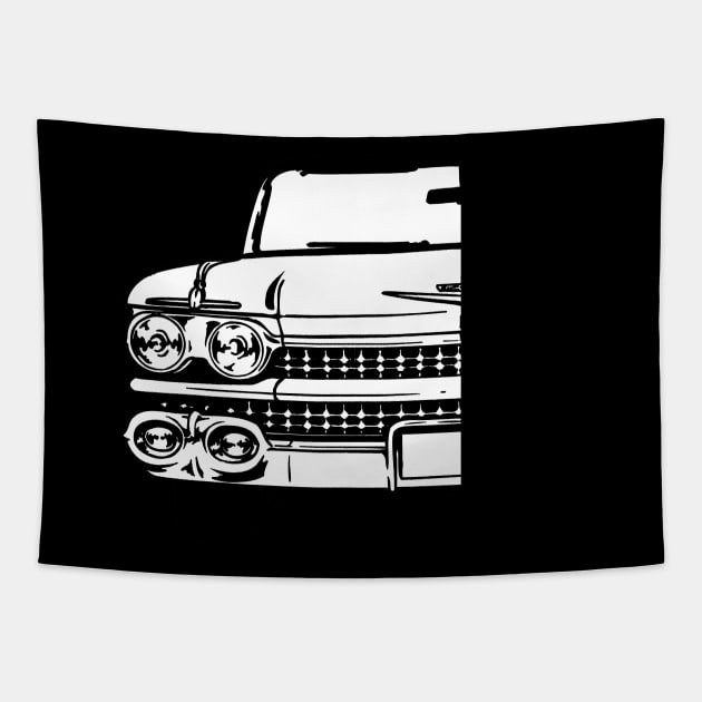 Cadillac (1959) Vintage Car Awesome Tapestry by Silly Picture