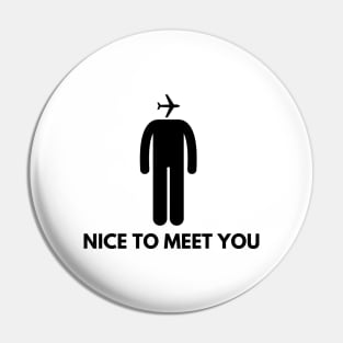 Aviators Head (Nice to Meet You!) Pin