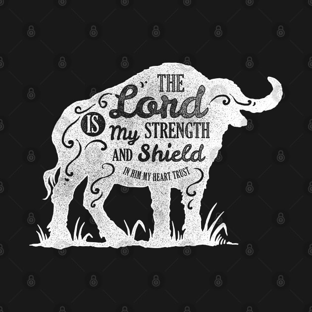 Motivation Quotes-The lord is my strenght by GreekTavern