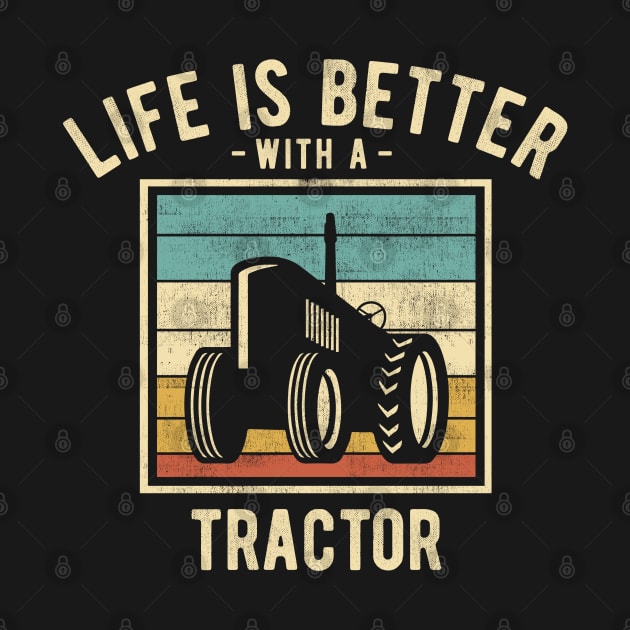 Tractor Sayings -  Retro Funny Tractor Lovers Gift by DnB