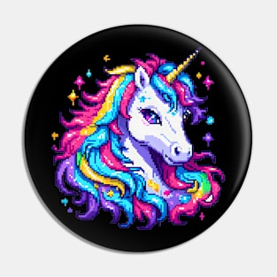 Pixel Unicorn - Rainbow Hair Pin