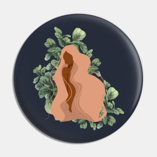 Plant lady abstract illustration 1 Pin