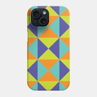 Colorful Triangles Pattern Phone Case