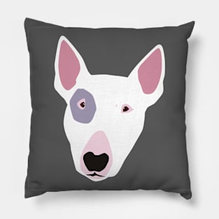 Bull Terrier Grey Pillow