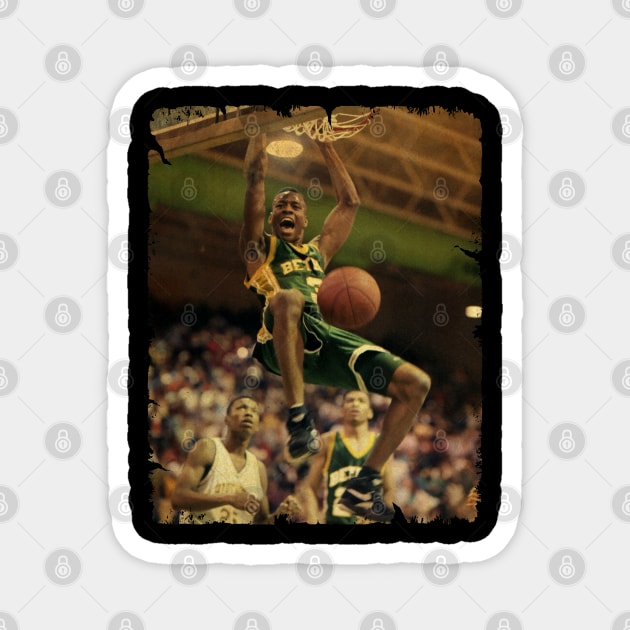 Allen Iverson /// Allen Iverson Vintage Design Of Basketball /// 70s Magnet by Statman Sports