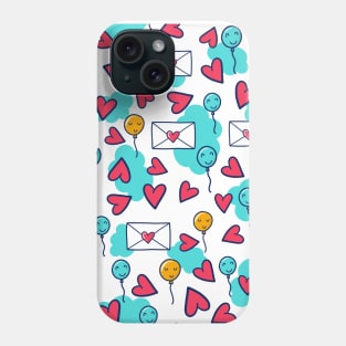 Love Mail & Balloon - Doodle Phone Case