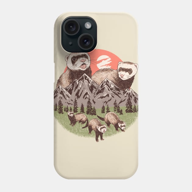 Mountain Ferrets Phone Case by Hillary White Rabbit