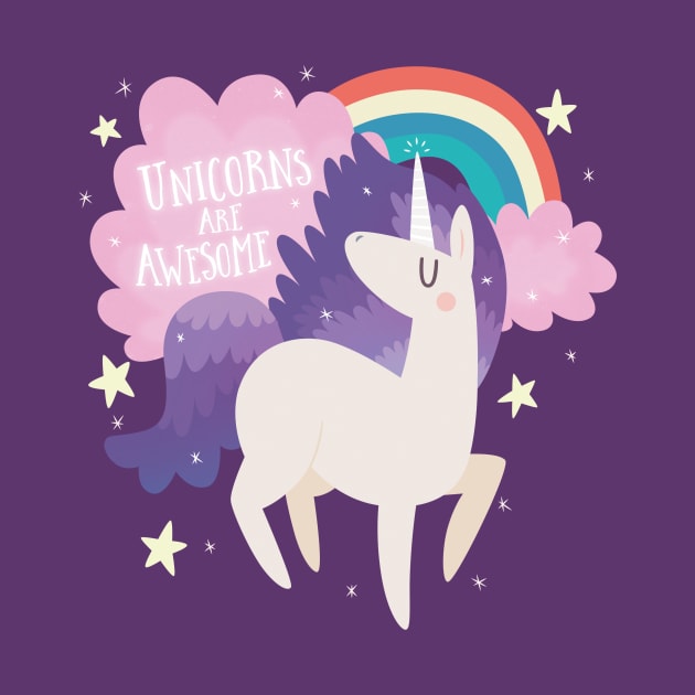 Unicorns Are Awesome by clairestamper