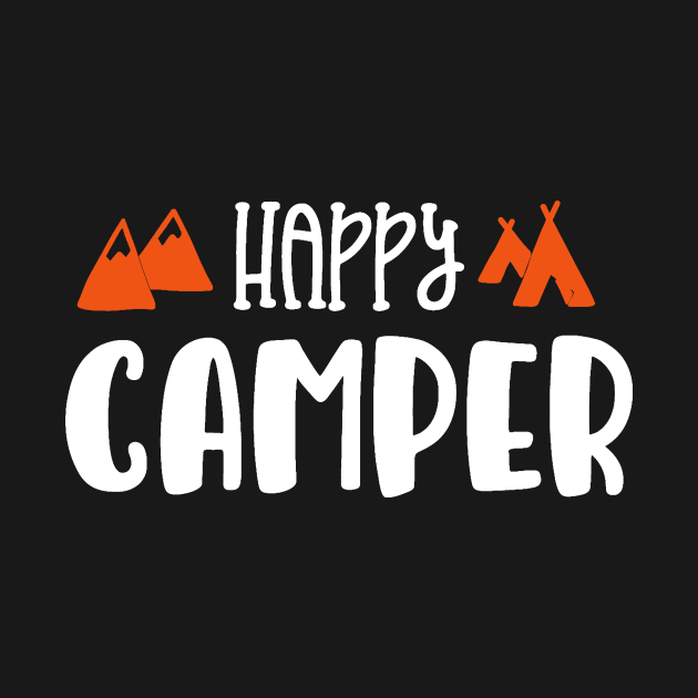 Happy Camper Camping Gift by StacysCellar