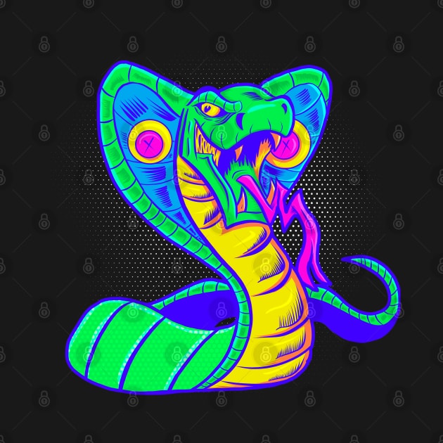 Neon Cobra by Joebarondesign