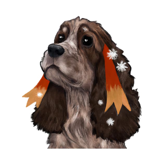 Cute English Cocker Spaniel Drawing by Play Zoo