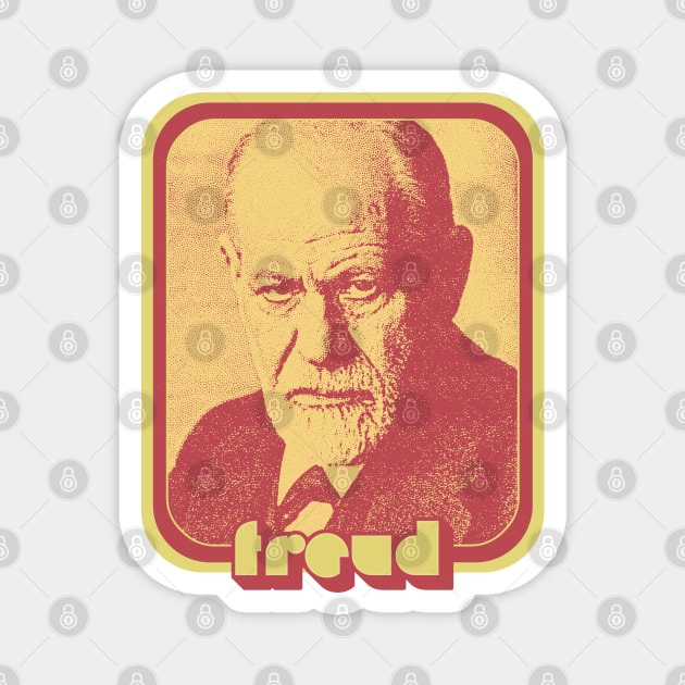 Sigmund Freud // Retro Aesthetic Fan Art Design Magnet by DankFutura