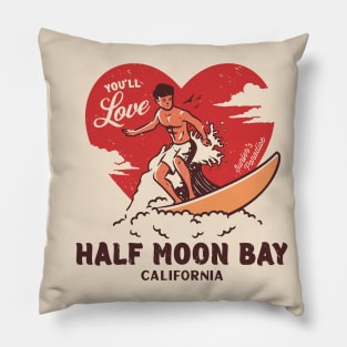 Vintage Surfing You'll Love Half Moon Bay, California // Retro Surfer's Paradise Pillow