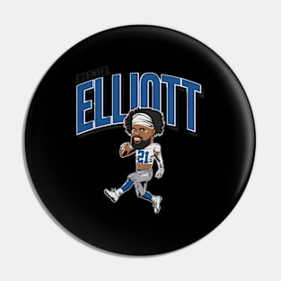 Ezekiel Elliott Caricature Pin