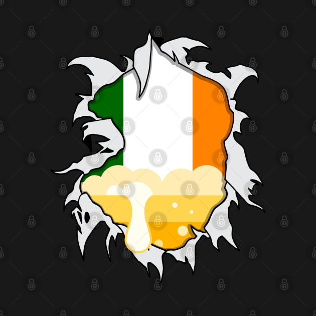 Irish Flag and Beer by RadStar