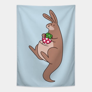 Strawberry Kangaroo Tapestry