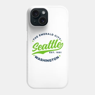 Vintage Seattle Emerald City Washington USA Phone Case